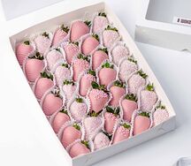 Клубника в шоколаде Розовый фламинго
