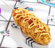 Корн-дог в кукурузных хлопьях