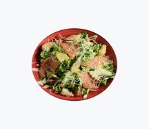 Салат Цезарь с лососем