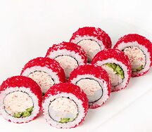 Ролл Калифорния с тигровой креветкой