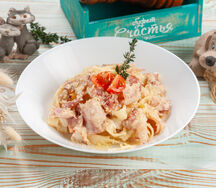 Паста Карбонара с беконом