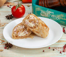 Блинчик с сыром и ветчиной