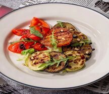 Овощи гриль с сыром
