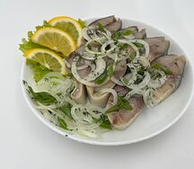 Скумбрия фирменная малосоленая с луком