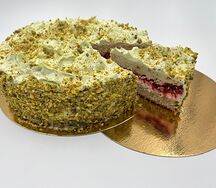 Малиново-фисташковый