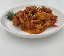 Куриное филе в кисло-сладком соусе