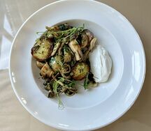 Картофель жареный с грибами