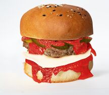 Чизбургер с мясной котлетой