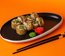 Темпура-ролл с угрем и креветками