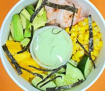 Поке с креветкой мини