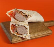 Люля-кебаб в лаваше с курицей