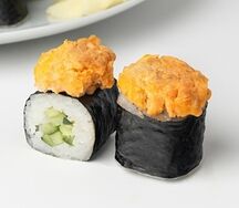 Запечённая лава с лососем