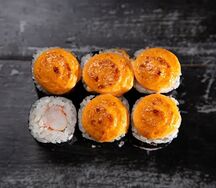 Хосомаки, запечённые с креветкой