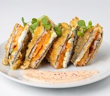 Сэндвич-ролл с лососем