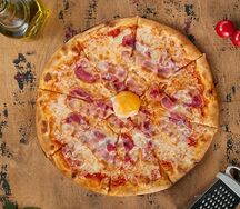 Пицца Карбонара большая