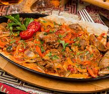 Чахохбили из куриных деликатесов