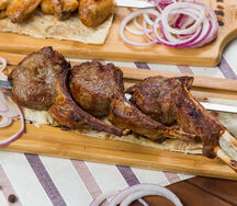 Шашлык из бараньей корейки