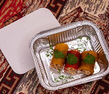 Рулет из запеченного сладкого перца