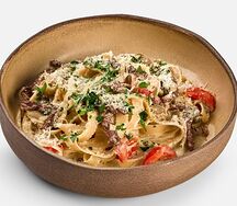 С говядиной и сладким перцем