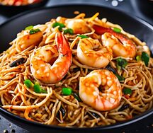 Вок Удон с креветками