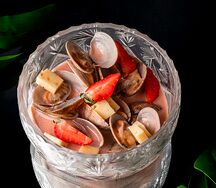 Ванголе в сливочно-клубничном соусе