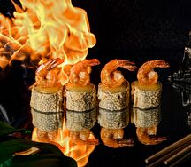 Хрустящие Креветка с манго