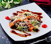 Салат с семгой