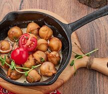 Пельмени, жареные в сливочном соусе
