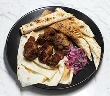 Шашлык на углях из свинины