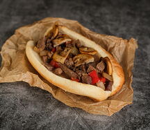 Фили-стейк с говядиной и грибами