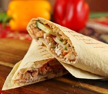 Шаурма с люля-кебаб из курицы