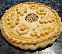 Пирог рыбный с картофелем