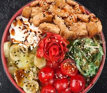 Поке с курицей терияки