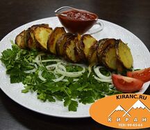 Печеный картофель с лавашом