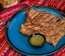 Стейк мачете с соусом чимичурри 300гр