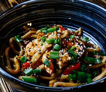 Китайская лапша с морепродуктами
