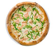 Пицца с лососем