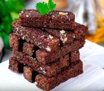 Бородинские гренки с чесноком