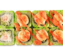 Запечённый с креветкой