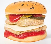 Чизбургер с мясной котлетой