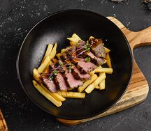 Ростбиф с картофелем фри