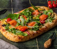 Pizza al salmone