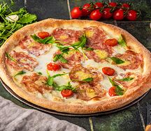 Pizza salame al tartufo