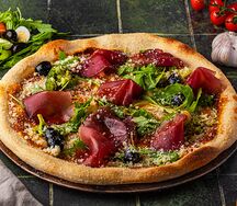 Pizza con bresaola