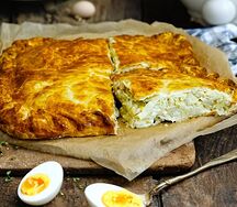 Пирог с капустой и яйцом