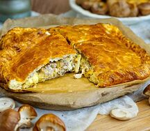 Пирог с грибами
