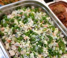 Оливье с говядиной