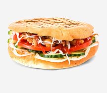 Гирос с курицей на углях