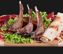 Шашлык из каре баранины