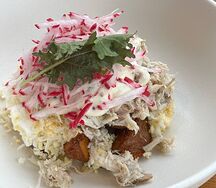 Салат со скумбрией